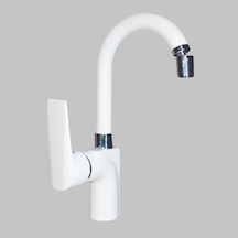 Acar A07 01 281 Safir Kuğu Lavabo Bataryası Beyaz
