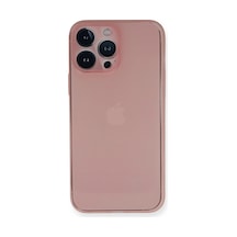 Apple iPhone Uyumlu 14 Pro Kılıf Pp Ultra İnce Kapak - Pembe İtdark30878
