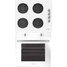 Alveus Akasya ALV MFA 604 - ALV GLS 640 Beyaz Ankastre Set