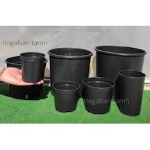 Siyah Yuvarlak Üretim Saksısı Fide Saksısı Çiçek Saksı Ebat Seçin (510577420)