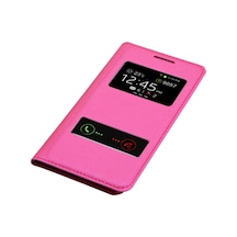 Samsung Galaxy Ace 4 S View Dikisli Deri Çift Pencereli Kilif Pem 225307003