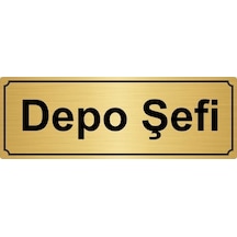 Depo Şefi Yönlendirme Levhası 7cmx20cm