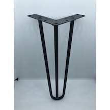 METAL,3 MİL 32*12*12 CM  SİYAH,SEHPA,PUF ,MOBİLYA AYAĞI ( 4 ADET)