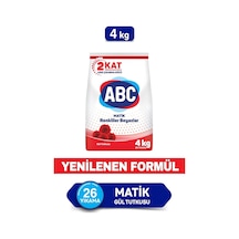 ABC Matik Gül Tutkusu Toz Çamaşır Deterjanı 26 Yıkama 4 KG