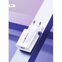 Usams US-CC083 T22 18W Hızlı Şarj Adaptörü QC3.0 – Apple Uyumlu iPhone 13 / Samsung S23 / Google Pixel 8
