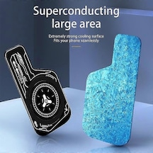 Cep Telefonu Soğutma Plakası Evrensel Manyetik Yarı İletken Soğutma Profesyonel Kaymaz Maliyet Radyatör Alanı Ultra İnce Cep Telefonu Kompozit Siyah