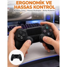 Kablosuz Ps4 Oyun Kolu - Çift Titreşimli Motor Uzun Pil Ömrü Ve Hassas Kontrol Yeni Nesil