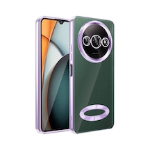 Xiaomi Redmi A3 4g 2024 Kılıf Kamera Lens Korumalı Logo Gösteren İnce Hafif Pazarplus Lila