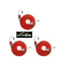 Bagaj Lastiği 1 Metre Kancalı Kırmızı 3 Adet M0147