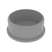 Cateksss 42 Mm Bombeli İç Profil Tapası Gri - 50 Li Paket