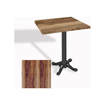 Çipa Döküm Ayak Kare Masa 70x70 Cm - Werzalit, Wermodin Ve Allzalit Tabla - Indianawood Çok Renkli