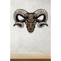 Koç Başı Baskılı Duvar Sticker 60x40 Cm
