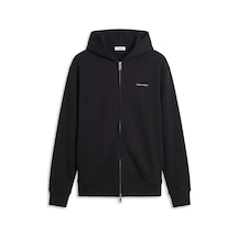 Calvin Klein Ls Mıcro Logo Dbl F, Ub1 Siyah Erkek Hoodie