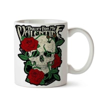 Bullet For Valentine Garden Roses Porselen Kupa Bardak Beyaz
