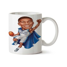 Basketbol Milwaukee Bucks Giannis Antetokounmpo.png İki Tarafı Baskılı Kupa Bardak Çok Renkli