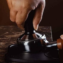 Kahve Tamperi - Aluminyum Ergonomik Sap - Düz Tabanlı - Kahve Düzleştirici - Çap: 58 Mm - Profesyonel Kahve Makinesi Tamperi, Çok Renkli