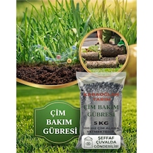 6'lı Karışım Çim Bakım Gübresi Çimlenmeyi Destekler Sararan Bölgeleri Canlandırır 5 Kg 1 Adet