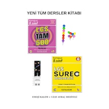 Tonguç Lgs Tam 500 Soru Bankası - Süreç Denemeleri Yeni Ürün Emoji Kalem + Uzay Ayraç Hediyeli