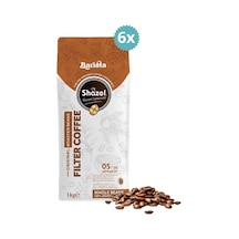 Shazel Filtre Kahve Çekirdek 1000 Gr X 6 Adet Çekirdek Kahve