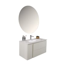 Kobos Future 100 Cm Banyo Dolabı Seti Bianco Beyaz