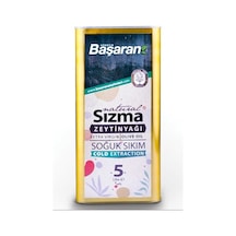 Başaran Soğuk Sıkım Natürel Sızma Sızma Zeytinyağı Teneke 5 L