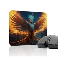 Anka Kuşu Kaymaz Dikişli Kauçuk Oyuncu Mousepad V1 - 22x18 Gaming Mouse Pad Fare Altlığı
