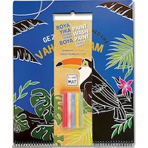 Akad.Çocuk-Funny Mat Siyah Miniset Vahşi Yaşamtebeşirli 30X35Cm