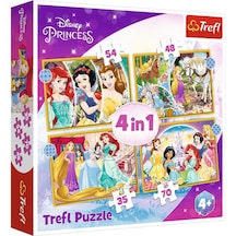 Trefl Prensesler 4'lü 35+48+54+70 Parça Puzzle