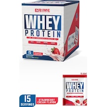 Prime Nutrition Whey Protein Sachet 15 Saşe X 33 Gram Strawberry Craem - Whey Protein Tekli