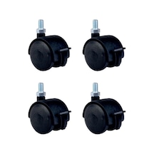 Büyük Plastik Vidalı Frenli - 50mm Hks129 - 4 Adet Çok Renkli