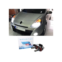 Renault Clio 3 Led Xenon Kısa Far Ampulü H7 Ultimate 9500 Lumens Yeni Seri Beyaz 2006-2013