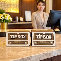 Myk Hediye Ve Sanat Tip Box Bahşiş Kutusu Kumbara 2 Adet Kumbara