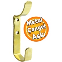 Çengel Metal Portmanto Vestiyer Duvar Dolap Elbise Askısı Gold Mobilya Kapı Askılığı Aparatı