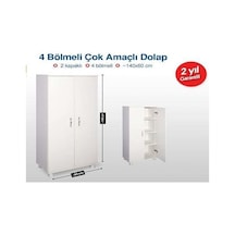 evimponcik Decolove 4 Bölmeli Çok Amaçlı Dolap