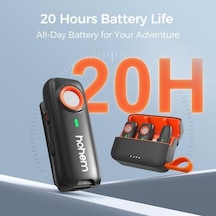 Hohem Mic-01 Kablosuz Yaka Mikrofonu, Anında Eşleştirme, Dsp Gürültü Engelleme, 20 Saat Pil Ömrü, Pc Android Kamera Gimbal İçin Mini Mikrofon, Video Kaydı/röportaj, 2 Tx+1 Rx+şarj Kutusu