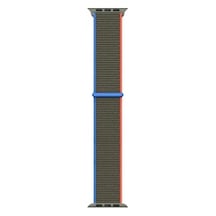 Apple Watch Ultra 49mm Kordon Uyumlu Krd-03 Hasır Strap Kayış - 74-olive