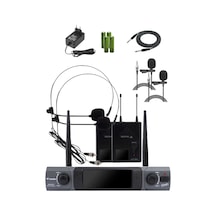 Westa Wm-202t Çift Yaka+headset Telsiz Mikrofon Seti 2 Yaka + 2 Headset Kablosuz Mikrofon - 8697314964714 Westa Wm-202t Çift Yaka+headset Telsiz Mikrofon Seti 2 Yaka + 2 Headset Kablosuz Mikrofon - 8697314964714