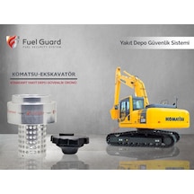 Komatsu Ekskavatör-Kepçe Yakıt Depo Koruma Cihazı