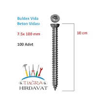 Buldex Vida 7.5x100 Dübelsiz T30 Torx Buldeks Vida 10 Cm 100 Adet 1