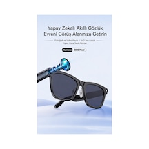 Yapay Zekâ Destekli Akıllı Gözlük Kamera, Video Ve Hd Ses Kayıtlı Bluetooth Smart Glasses
