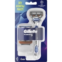 Gillette Fusion5 Tıraş Makinesi + 4 Yedek Bıçak Şampiyonlar Ligi Paketi