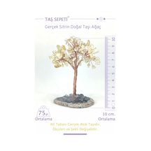 Gerçek Sitrin Doğal Taşı Ağaç