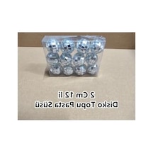 2 Cm Disko Topu Pasta Süsü - 12'li Çok Renkli