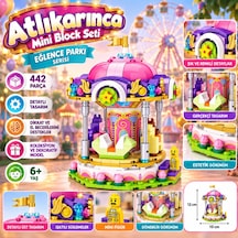 Lz-1720 Atlı Karınca 442 Parça Block Oyuncak Pembe