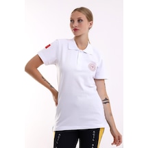 112 Acil Sağlık Yakalı Tshirt Kısa Kol Baskılı - Beyaz-12762 Beyaz