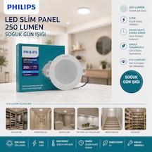 Phılıps Led Slim Panel 3.5w 250lumen 20.000 Saat Ömür Yuvarlak Sıva Altı Diğer