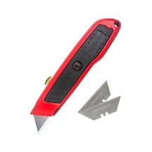 Workpro Wp213005 Alüminyum Gövde Geri Çekilebilir Rötuş Maket Bıçağı + 3 Adet Yedek Bıçak