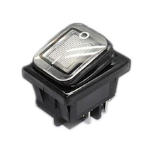 Kcd4 Su Geçirmez 30A Beyaz Led Işıklı On-Off Anahtar 4 Pin