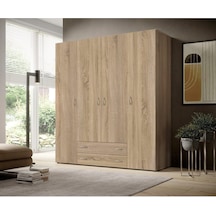 Ahter Giyinme Dolabı - Çok Amaçlı Dolap - Gardırop 160 Cm-4 Kapaklı-2 Çekmeceli