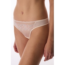 Penti Bej Broderie Tanga Külot